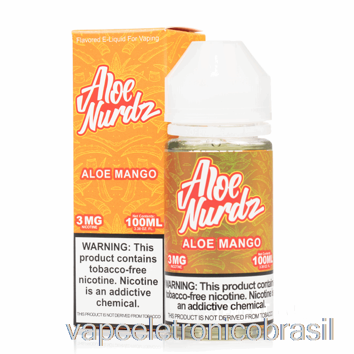 Vape Eletrônico Aloe Manga - Cloud Nurdz - 100ml 3mg